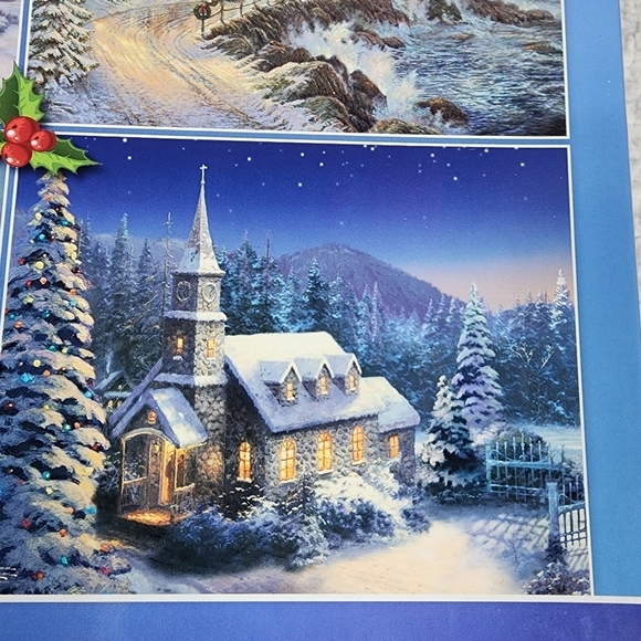 Thomas Kinkade 500 Piece Winter Four Puzzle Box - Picture 4 of 7